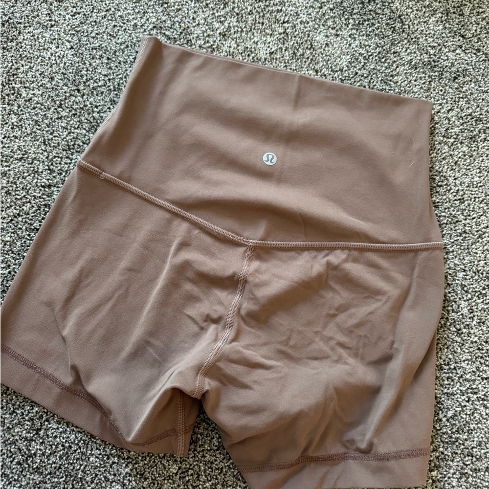 lululemon athletica Women's light brown Biker Shorts align